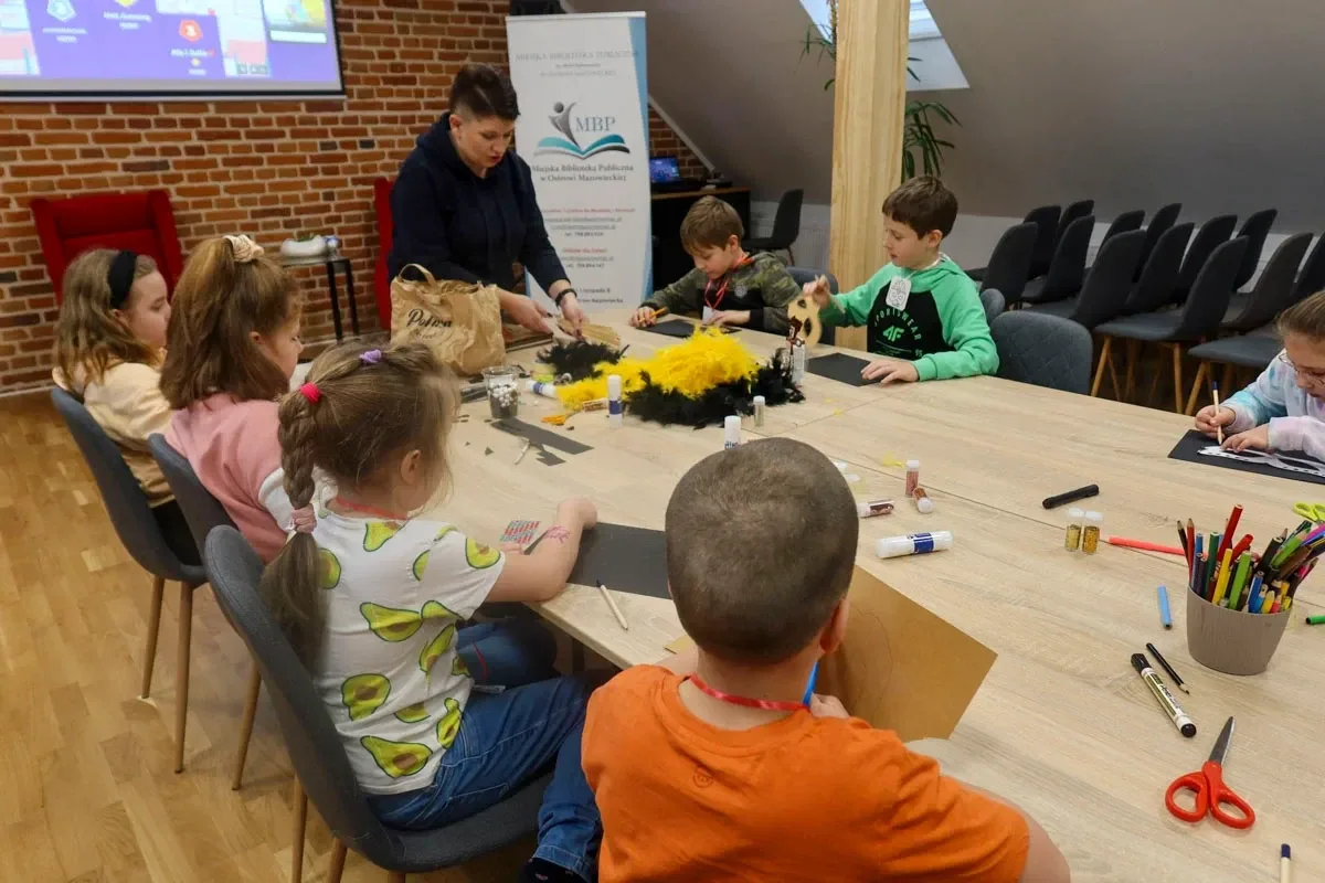  "Zimowe podróże przez świat" - Ferie w Bibliotece (zdjęcia)