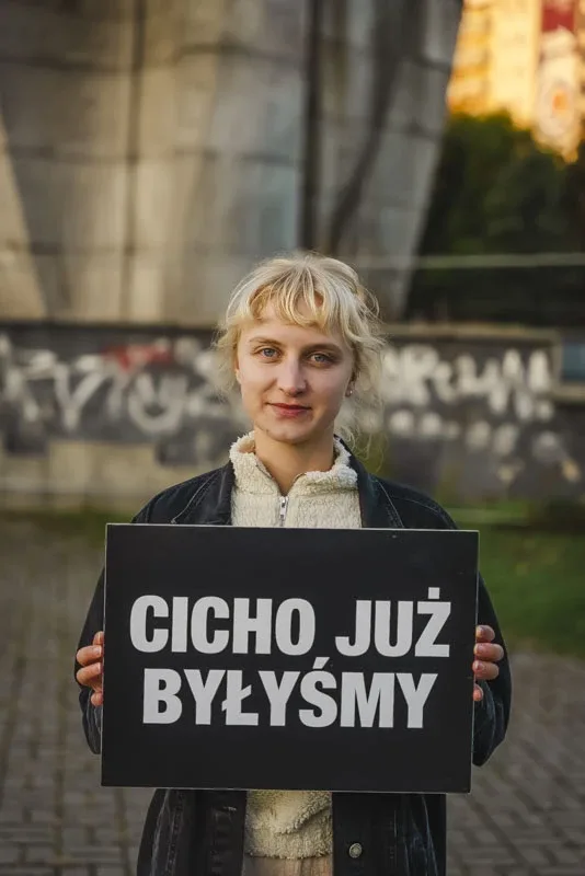 Plakaty "CICHO JUŻ BYŁYŚMY" w województwie mazowieckim (zdjęcia, wideo)
