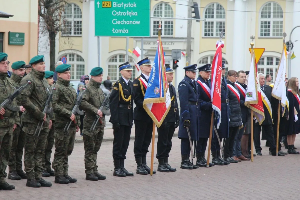 Uroczyste powiatowo-miejsko-gminne obchody Narodowego Święta Niepodległości w Ostrowi Mazowieckiej (zdjęcia, wideo)