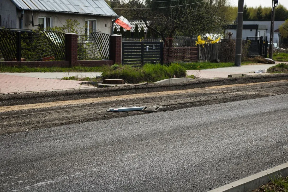 Prace remontowe ulicy Małkińskiej (zdjęcia)