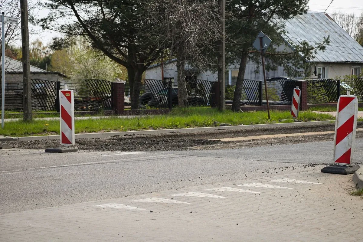 Prace remontowe ulicy Małkińskiej (zdjęcia)