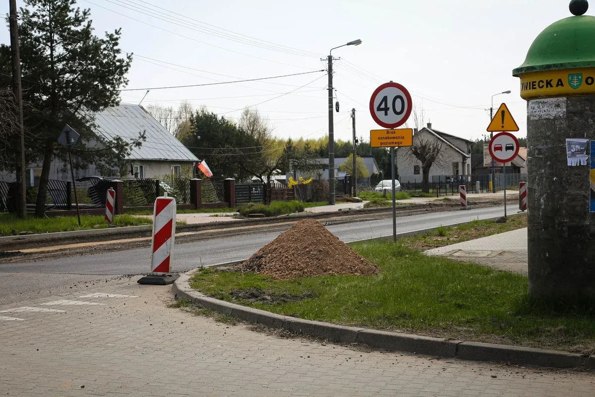 Prace remontowe ulicy Małkińskiej (zdjęcia)