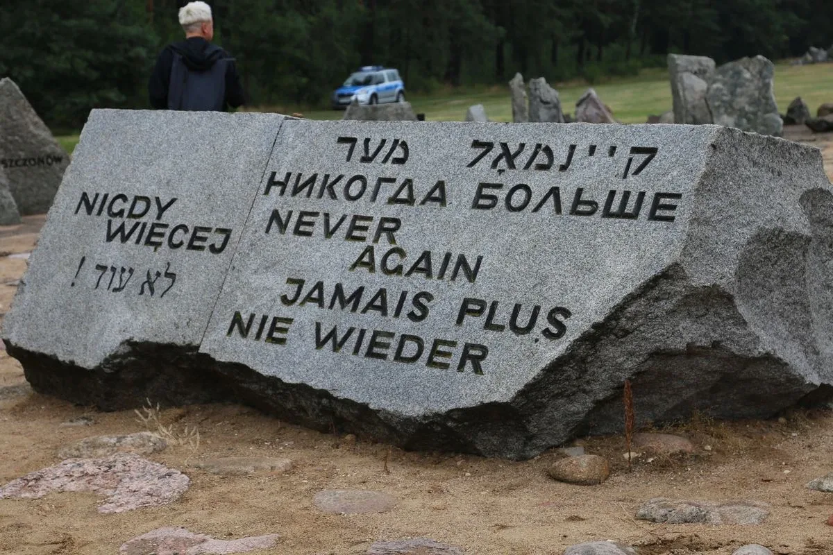 Obchody 78 rocznicy buntu więźniów obozu śmierci Treblinka II