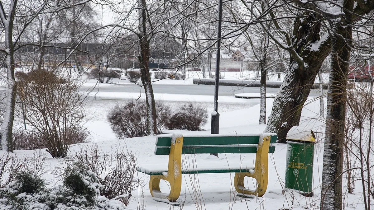 Ostrów Mazowiecka pokryta śniegiem (zdjęcia)
