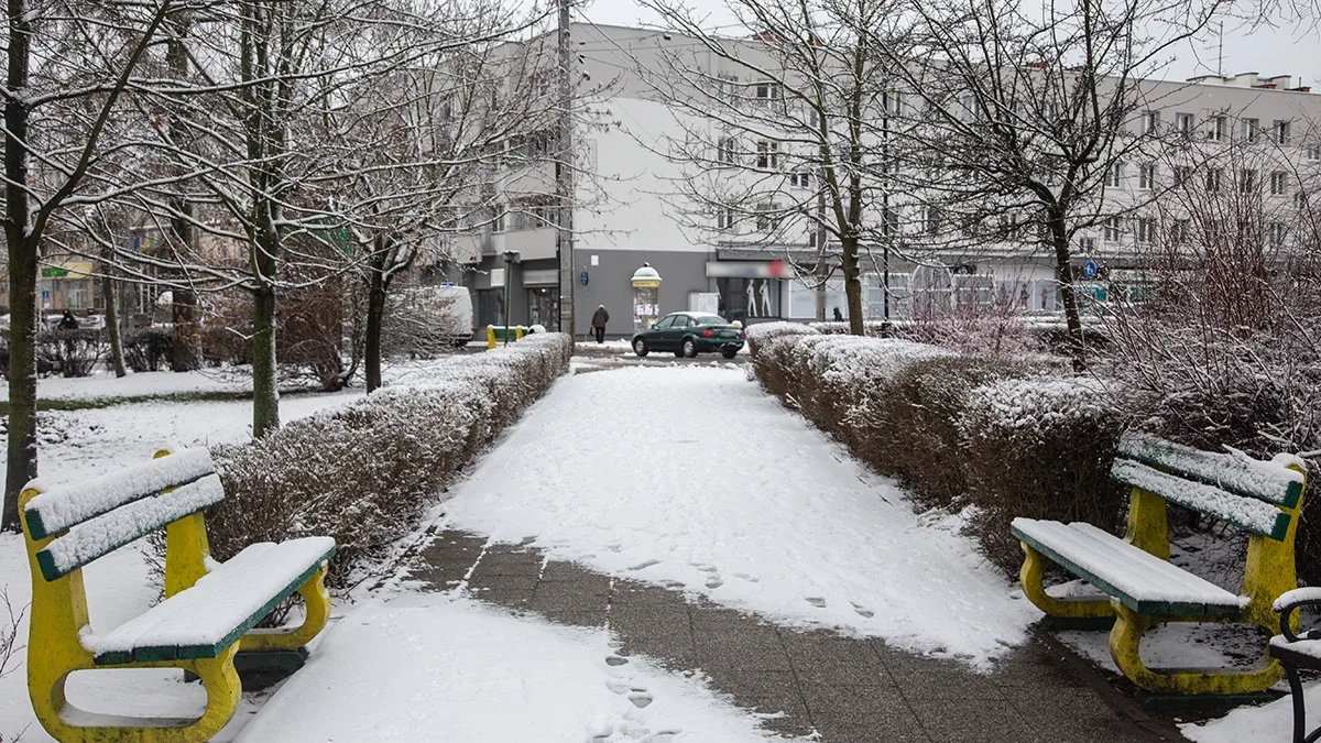 Ostrów Mazowiecka pokryta śniegiem (zdjęcia)
