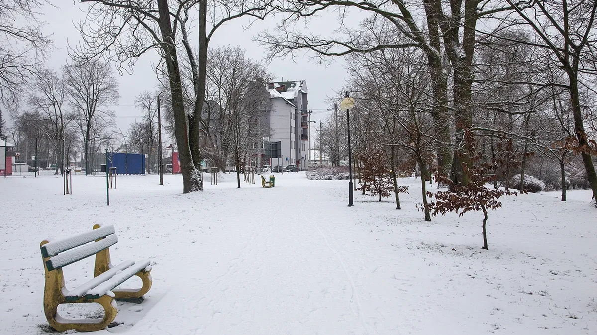 Ostrów Mazowiecka pokryta śniegiem (zdjęcia)