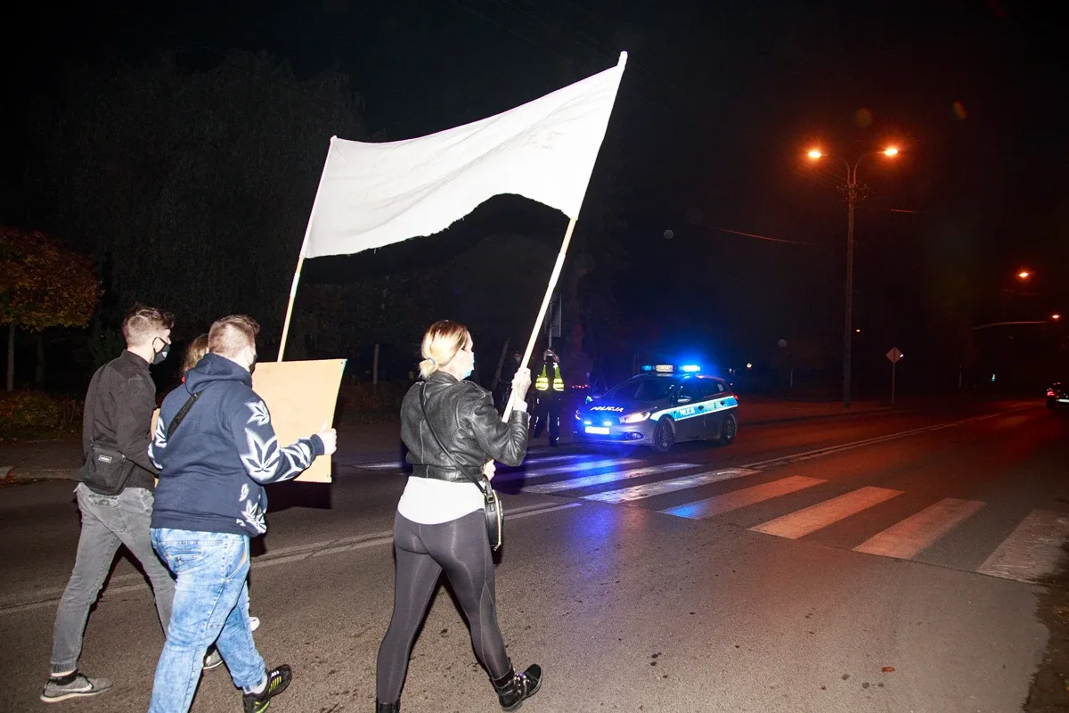 Piątkowy Strajk kobiet w Ostrowi Mazowieckiej (zdjęcia)