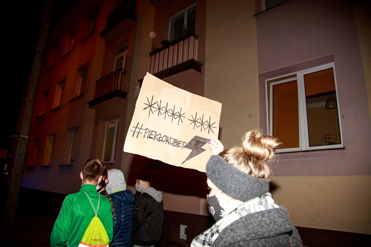 Piątkowy Strajk kobiet w Ostrowi Mazowieckiej (zdjęcia)