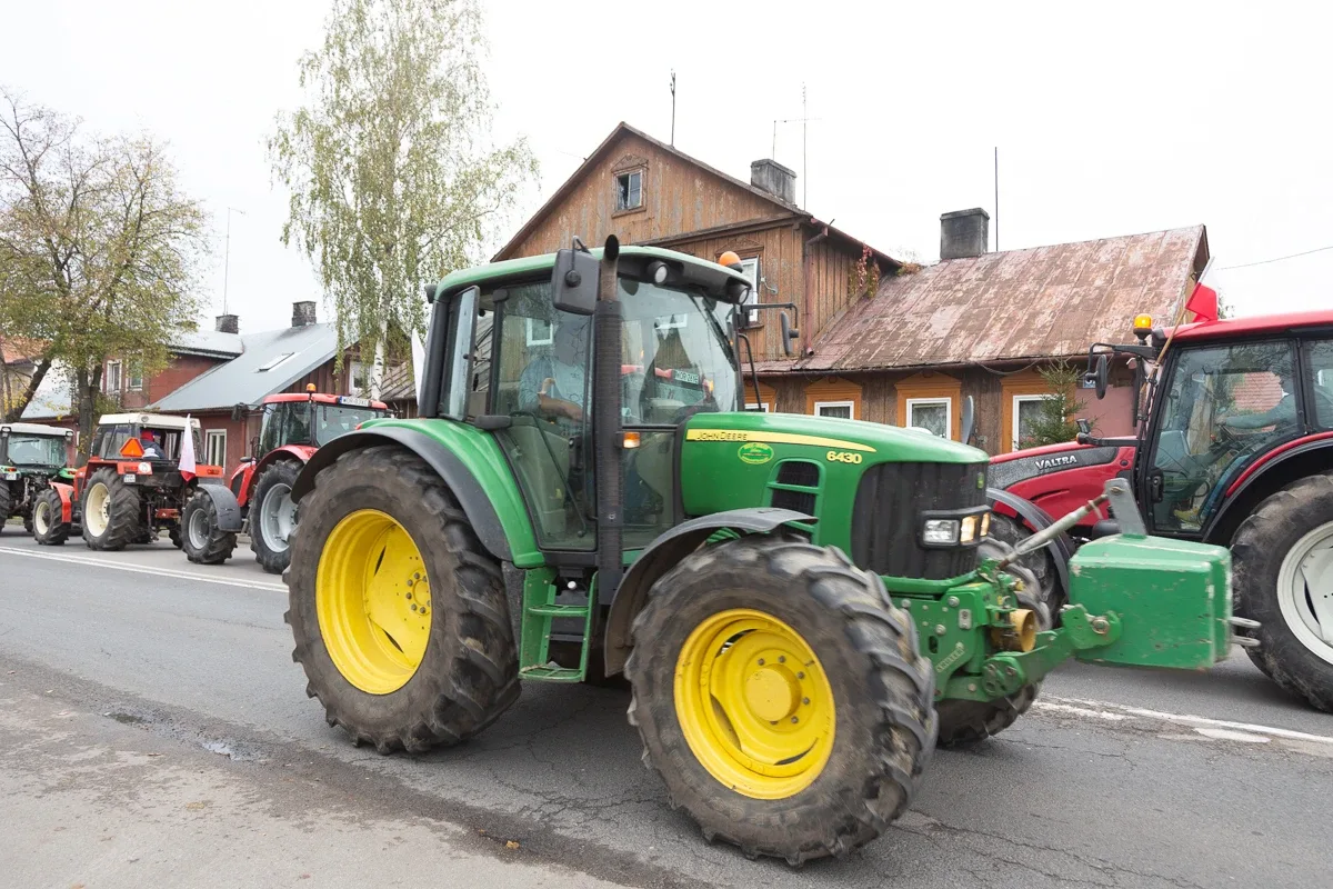 Protest rolników w Ostrowi Mazowieckiej (zdjęcia, wideo)