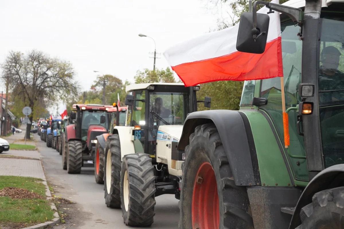 Protest rolników w Ostrowi Mazowieckiej (zdjęcia, wideo)
