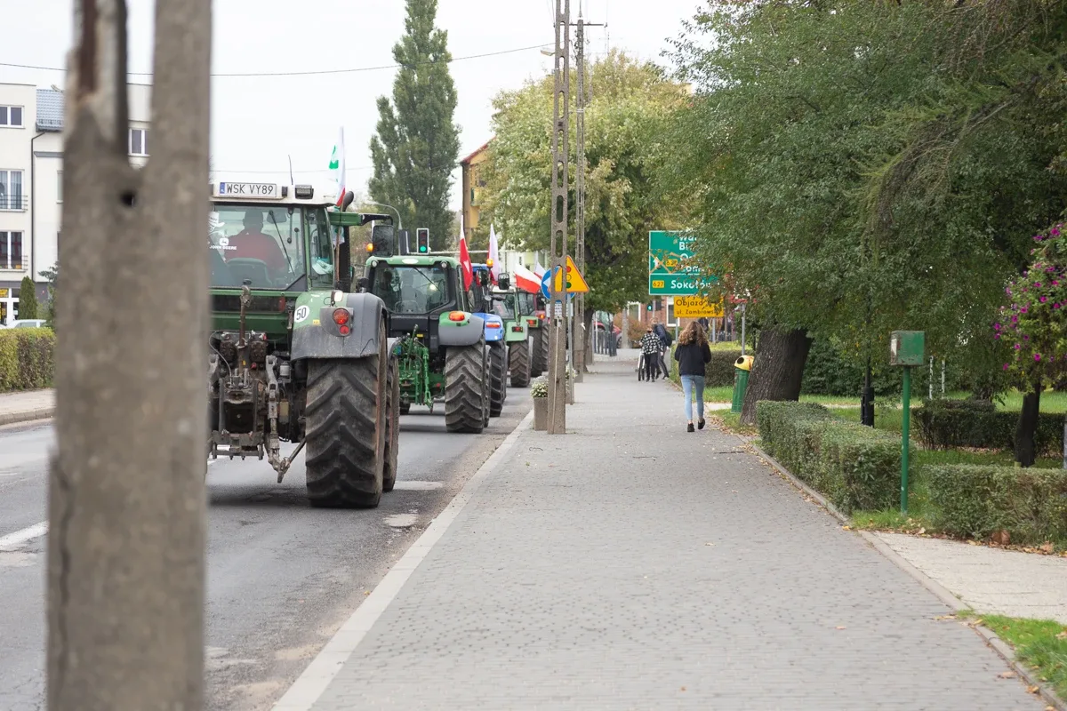 Protest rolników w Ostrowi Mazowieckiej (zdjęcia, wideo)