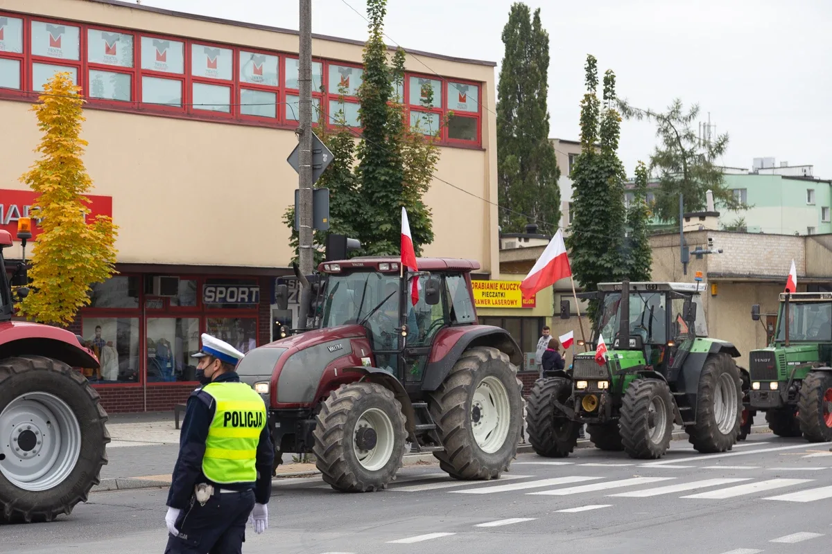 Protest rolników w Ostrowi Mazowieckiej (zdjęcia, wideo)