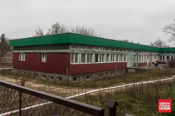 Pożar w byłej szkole przy ulicy Partyzantów (zdjęcia)