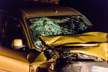 Zderzenie citroena z ciągnikiem w Stoku (zdjęcia)