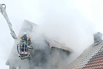 Pożar dwóch budynków mieszkalnych w Starej Osuchowej (zdjęcia)