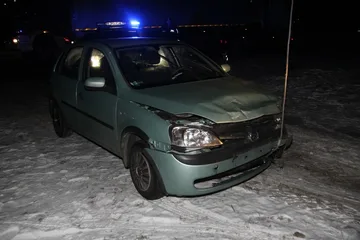 Zderzenie opla i audi w Ponikwi Dużej (zdjęcia)