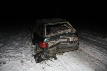 Zderzenie opla i audi w Ponikwi Dużej (zdjęcia)