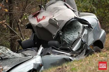 Śmiertelny wypadek w pobliżu Czerwina (zdjęcia)