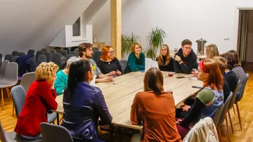 Twórca filmów animowanych odwiedził Biblioteczny Wolontariat (zdjęcia)
