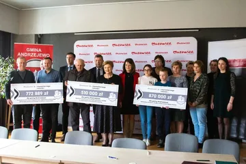 Gmina Andrzejewo otrzyma dofinansowania na ważne projekty infrastrukturalne (zdjęcia, wideo)