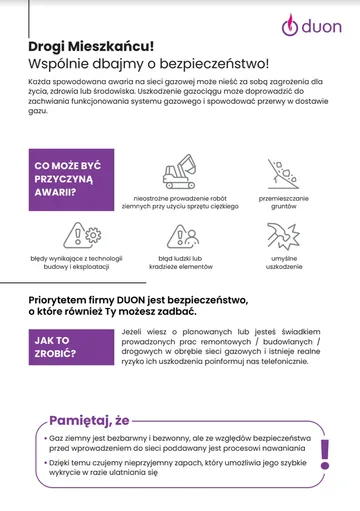 Informacja dla mieszkańców: Awarie sieci gazowych - jakie są przyczyny i jak im zaradzić?