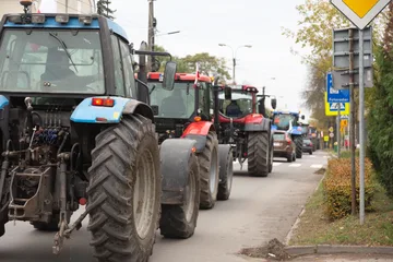 Protest rolników w Ostrowi Mazowieckiej (zdjęcia, wideo)
