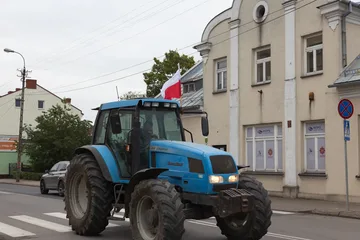 Protest rolników w Ostrowi Mazowieckiej (zdjęcia, wideo)