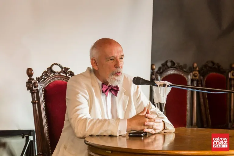 Janusz Korwin-Mikke w Ostrowi Mazowieckiej (zdjęcia, wideo)