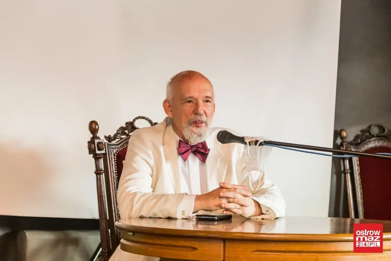 Janusz Korwin-Mikke w Ostrowi Mazowieckiej (zdjęcia, wideo)