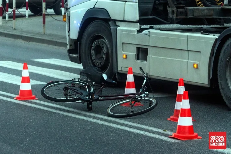 Rowerzystka pod kołami osobówki (zdjęcia)