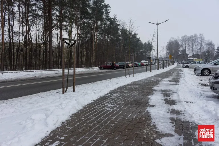 Zaśnieżona Ostrów Mazowiecka (zdjęcia)