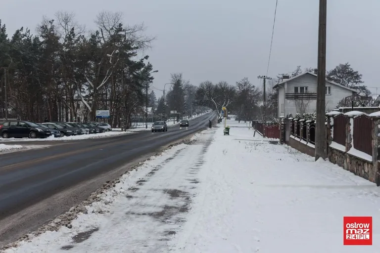 Zaśnieżona Ostrów Mazowiecka (zdjęcia)