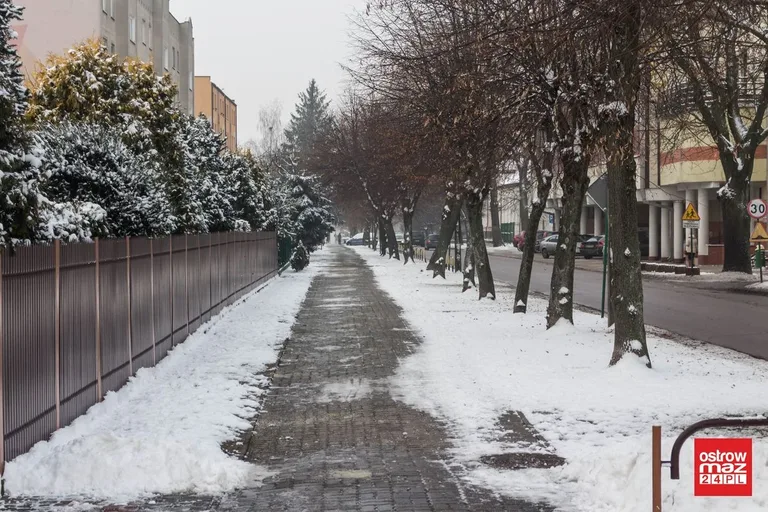 Zaśnieżona Ostrów Mazowiecka (zdjęcia)