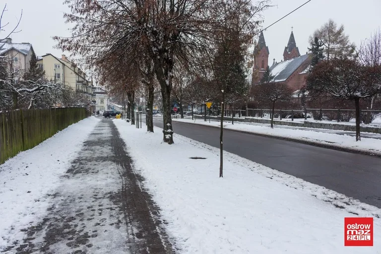 Zaśnieżona Ostrów Mazowiecka (zdjęcia)