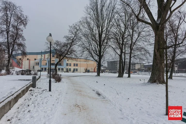Zaśnieżona Ostrów Mazowiecka (zdjęcia)