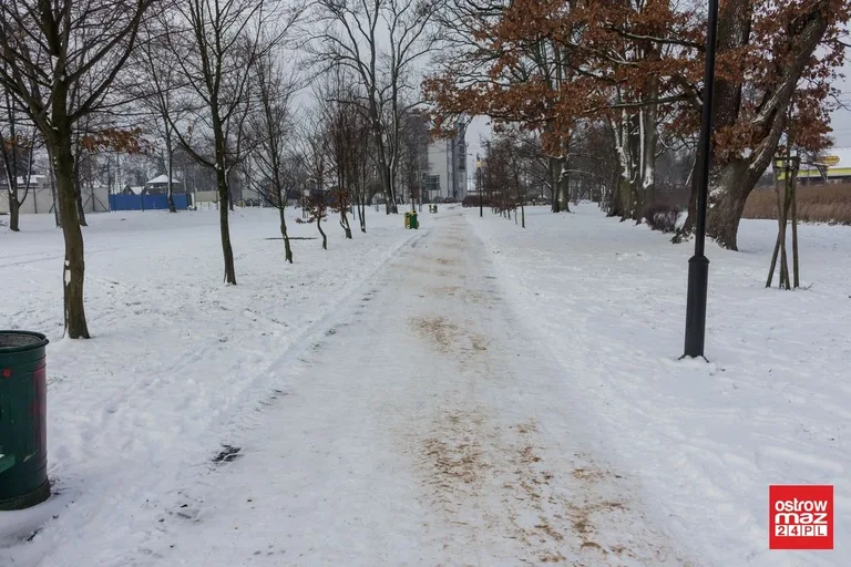 Zaśnieżona Ostrów Mazowiecka (zdjęcia)