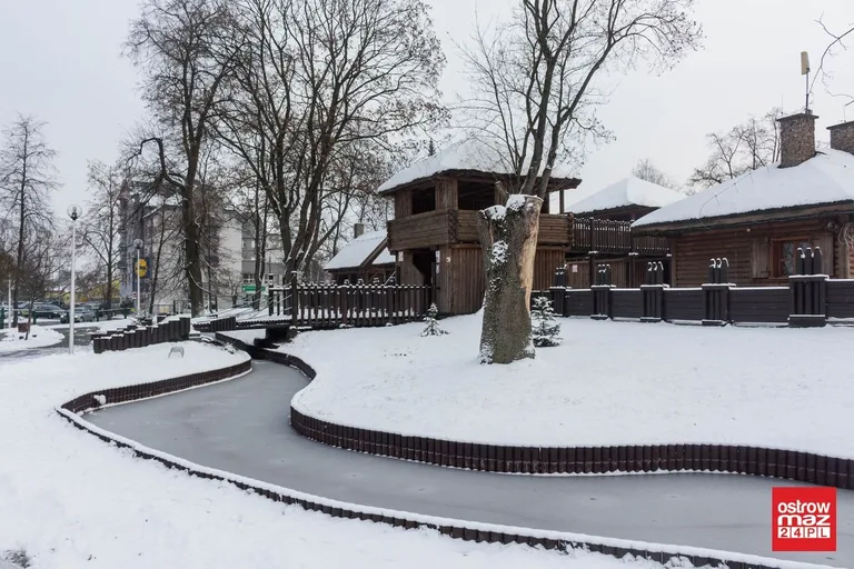 Zaśnieżona Ostrów Mazowiecka (zdjęcia)