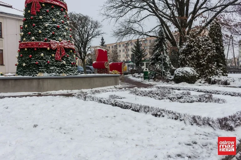 Zaśnieżona Ostrów Mazowiecka (zdjęcia)