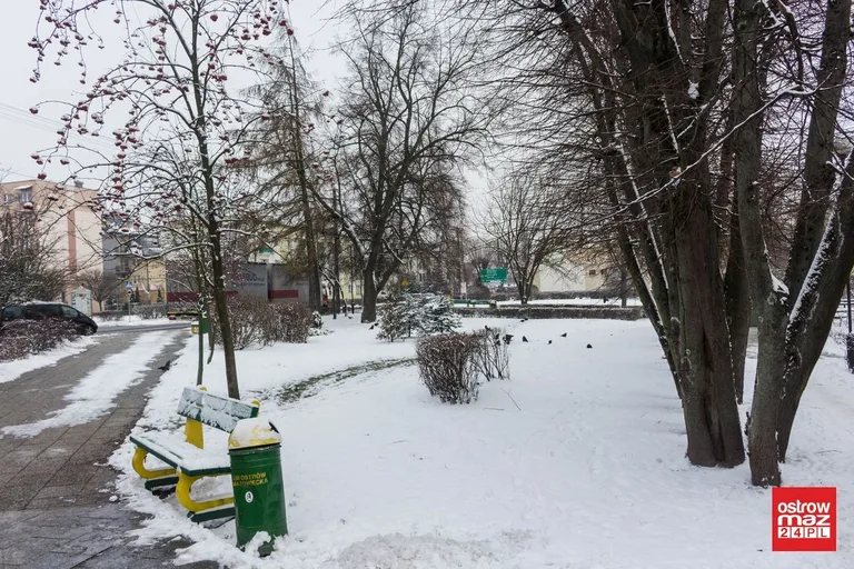 Zaśnieżona Ostrów Mazowiecka (zdjęcia)