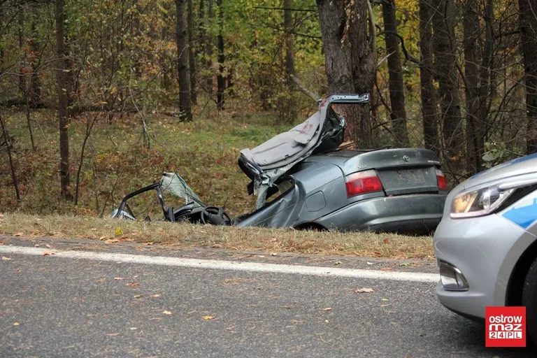 Śmiertelny wypadek w pobliżu Czerwina (zdjęcia)