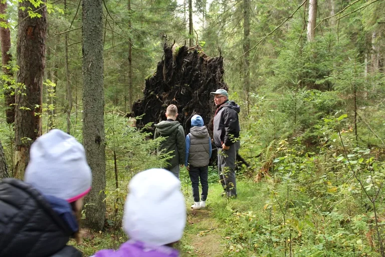 Uczniowie klas piątych na wycieczce w Białowieży (zdjęcia)
