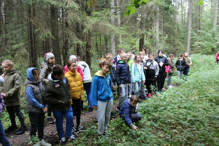 Uczniowie klas piątych na wycieczce w Białowieży (zdjęcia)