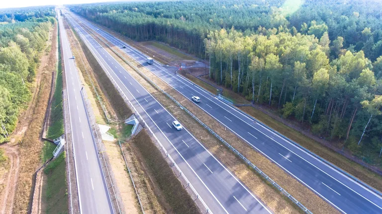 Budowa S8 (zdjęcia lotnicze)