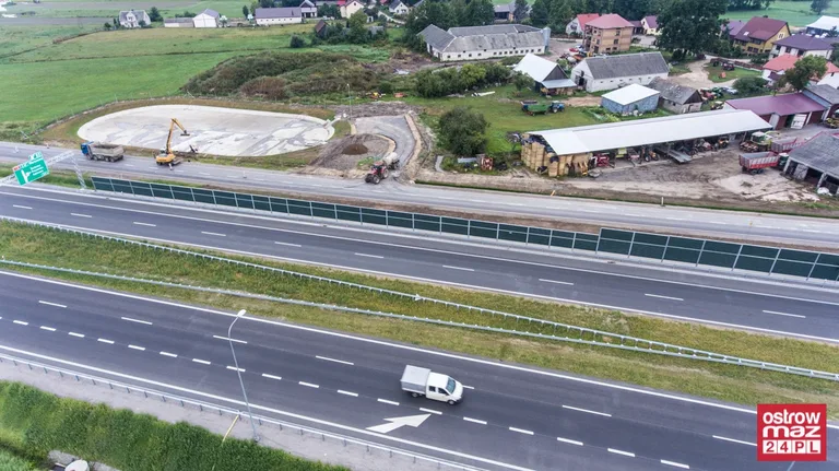 S8 wciąż w trakcie przebudowy (zdjęcia z lotu ptaka)