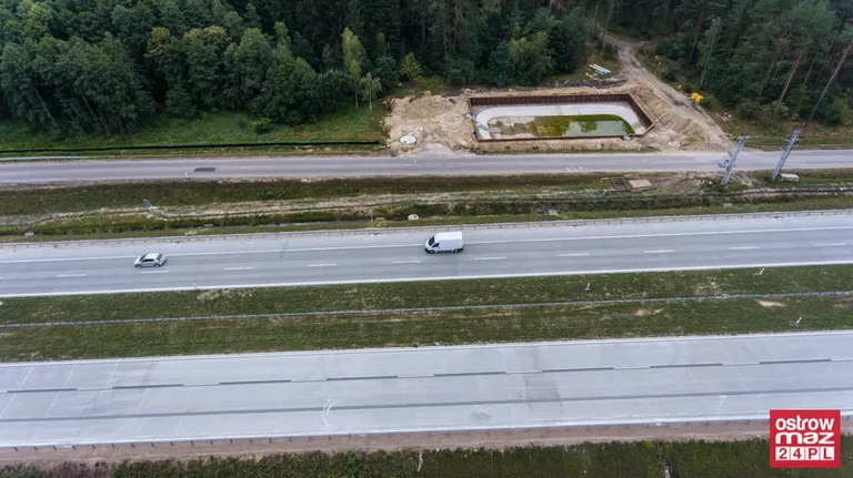 S8 wciąż w trakcie przebudowy (zdjęcia z lotu ptaka)