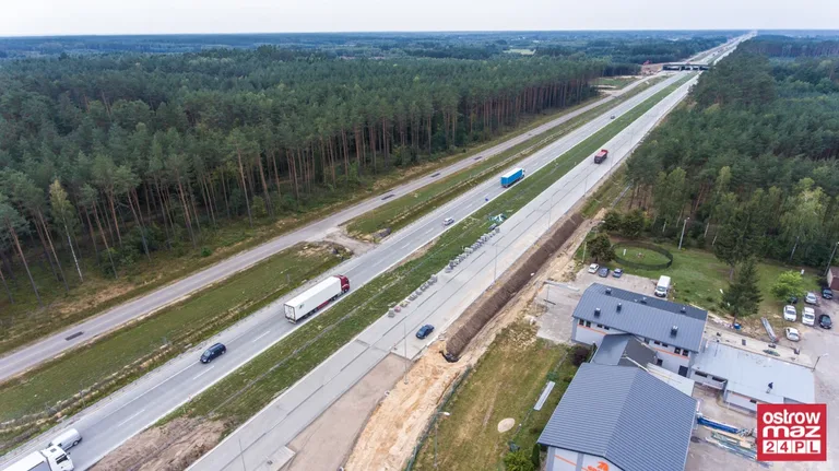 S8 wciąż w trakcie przebudowy (zdjęcia z lotu ptaka)