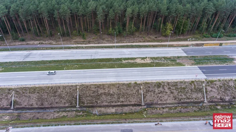 S8 wciąż w trakcie przebudowy (zdjęcia z lotu ptaka)