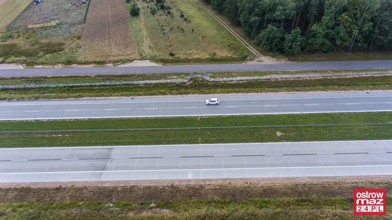 S8 wciąż w trakcie przebudowy (zdjęcia z lotu ptaka)