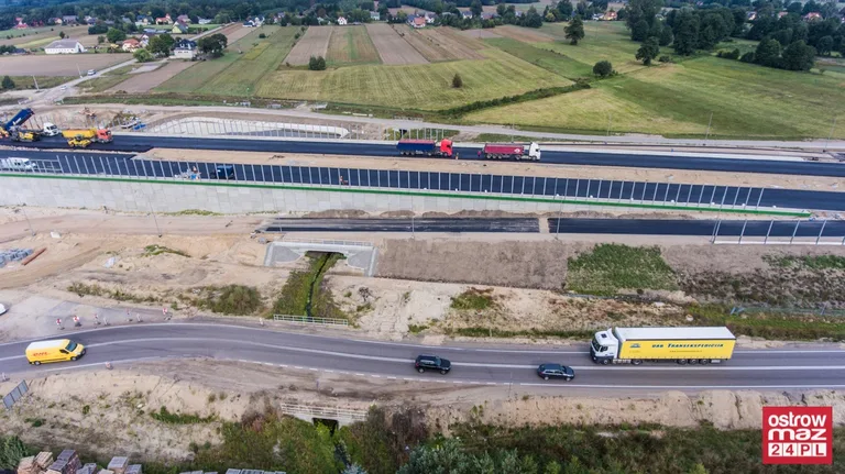 S8 wciąż w trakcie przebudowy (zdjęcia z lotu ptaka)