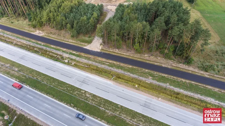 S8 wciąż w trakcie przebudowy (zdjęcia z lotu ptaka)